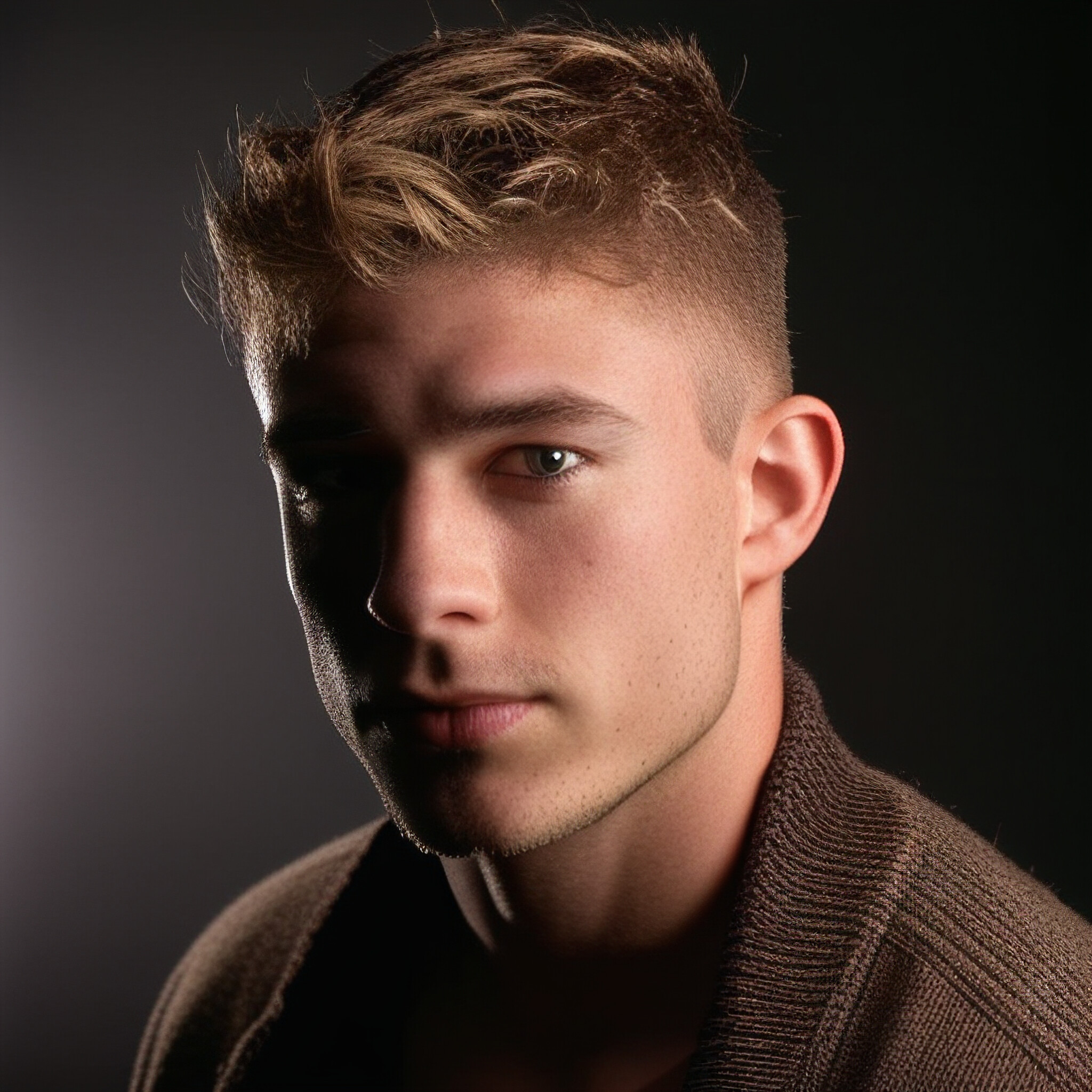 Spiky hair, don't care! This young man's unique look is sure to inspire you to try something new.