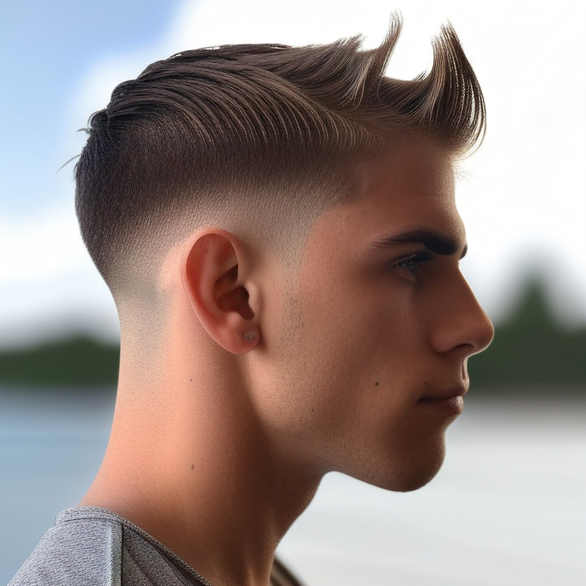 Discover the charm of this ow fade haircut, perfect for those who want to make a stylish impression.