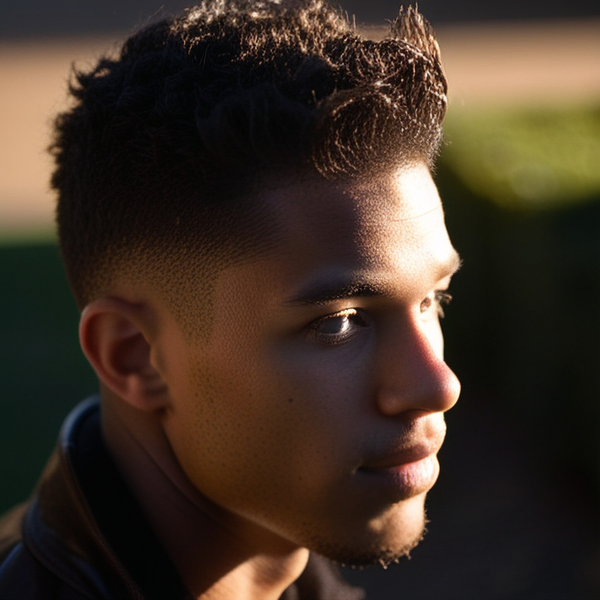 Experience the art of modern men's grooming with this stunning low fade haircut! The seamless transition from the faded sides to the fuller hair on top creates a look that's both stylish and effortless. Perfect for everyday wear or special occasions, this hairstyle is sure to turn heads.