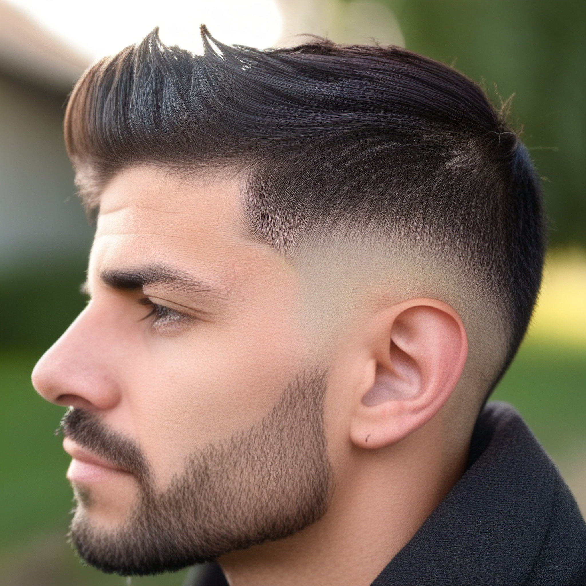 Elevate your hairstyle game with this inspiring high fade look.