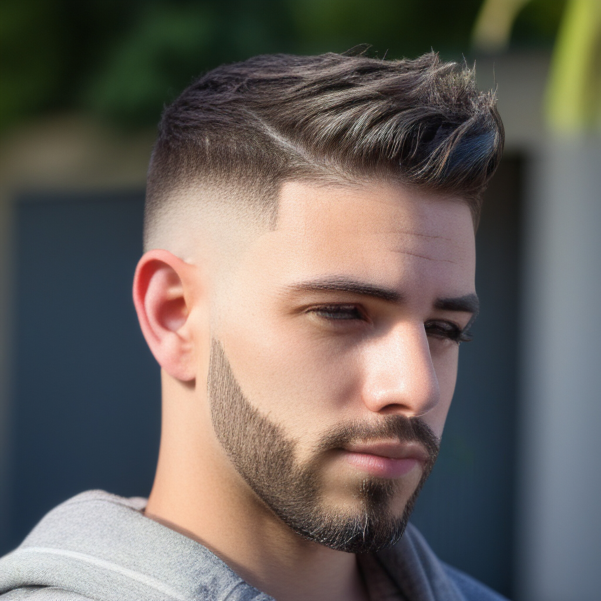 A perfect example of a modern men's haircut that exudes class and refinement.