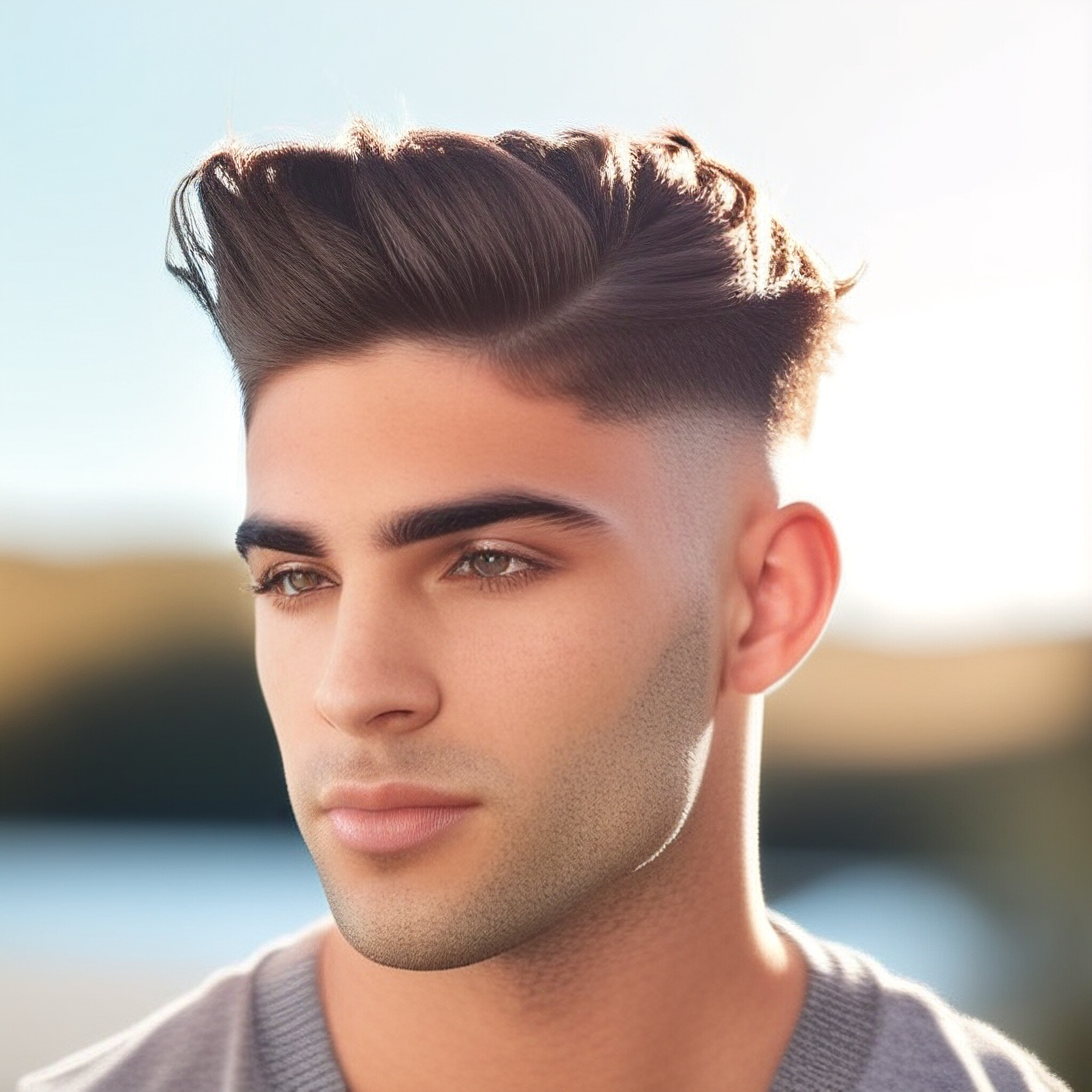 Get ready to be inspired by this stunning low fade hairstyle! This young man's haircut is the perfect example of how to pull off this versatile style. With its seamless transition from short to long lengths, this look is both stylish and easy to maintain.