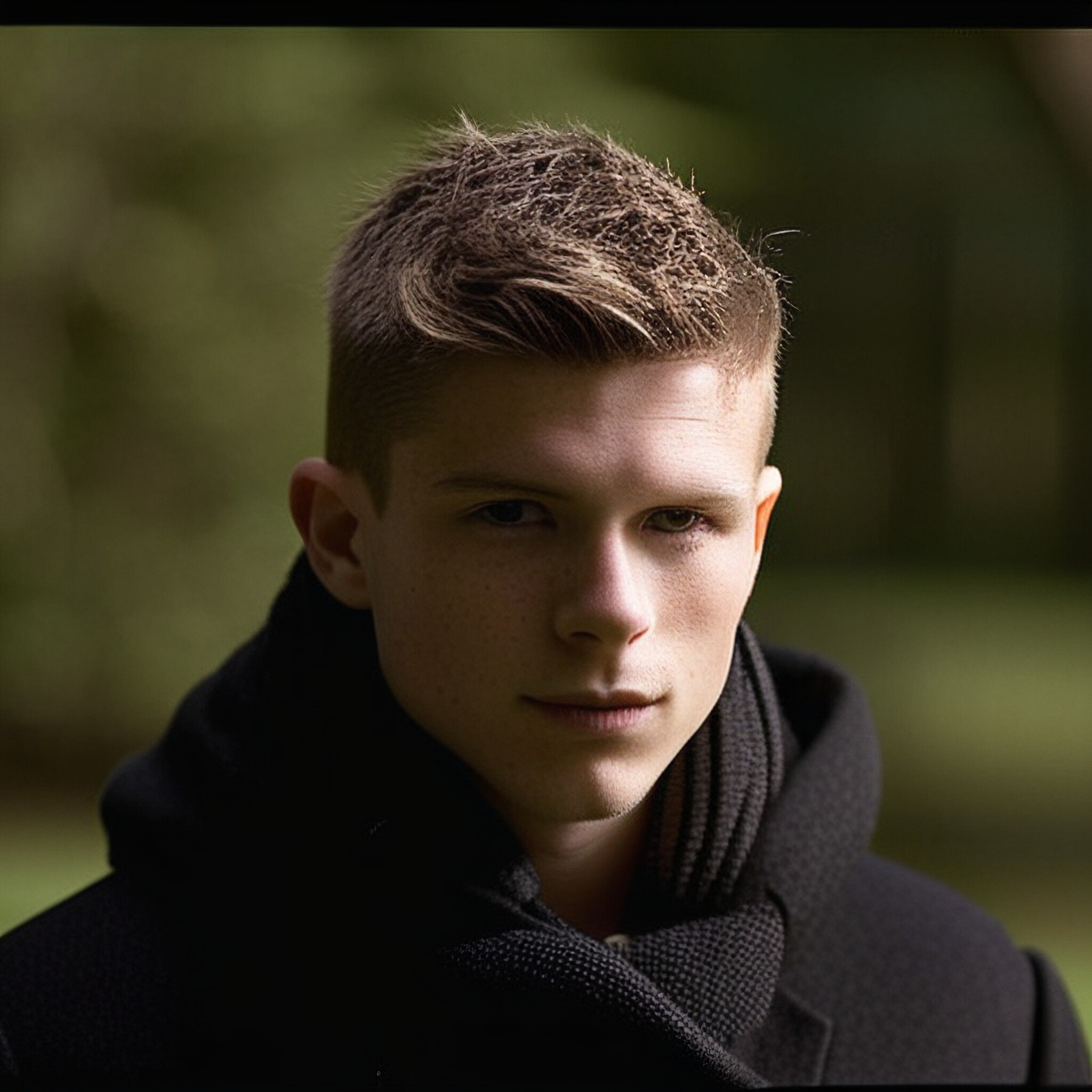 Get inspired by this stylish low fade haircut! This sleek and modern style is perfect for those looking to update their grooming routine. The fade from the temples to the back creates a seamless look, while the short top layer adds texture and visual interest. Try pairing it with a well-groomed beard or mustache for a complete transformation.