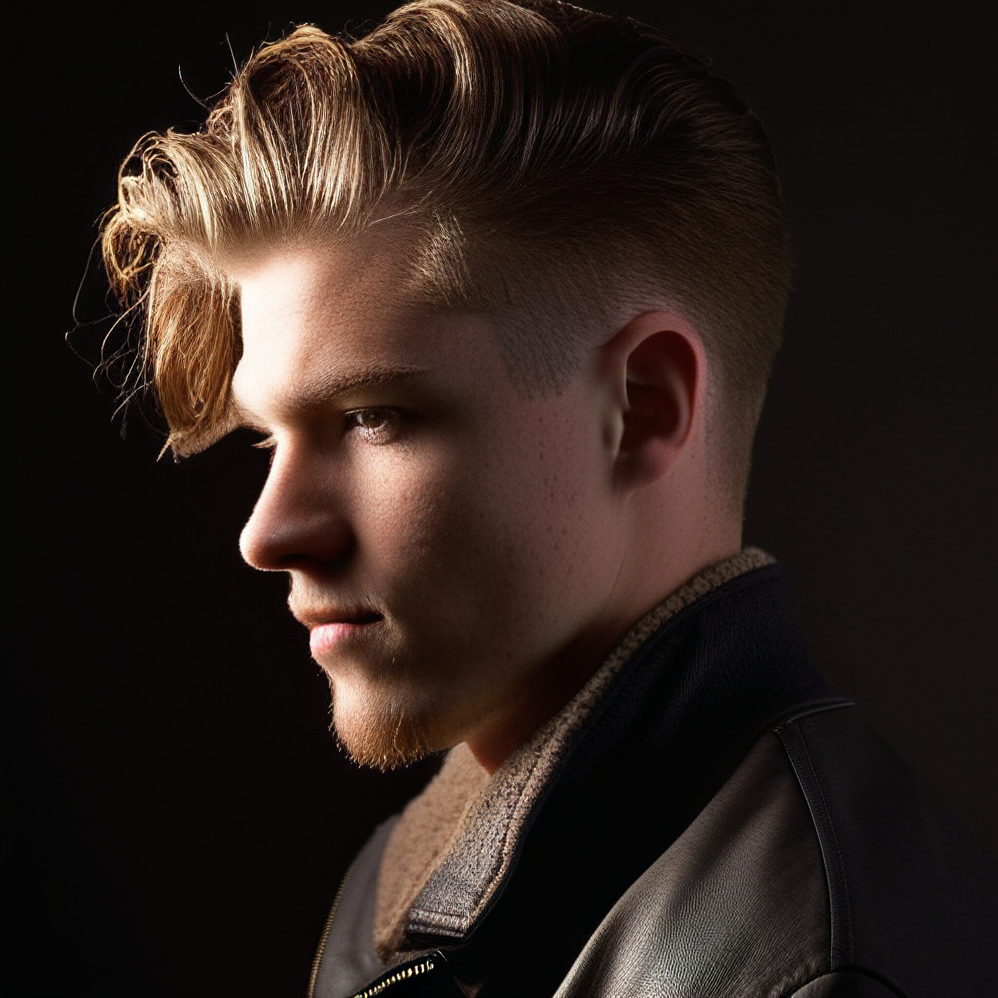 A low fade hairstyle is more than just a trend – it's an opportunity to showcase personal style. This image beautifully captures the essence of this style, with its blend of longer locks on top and shorter lengths at the sides.