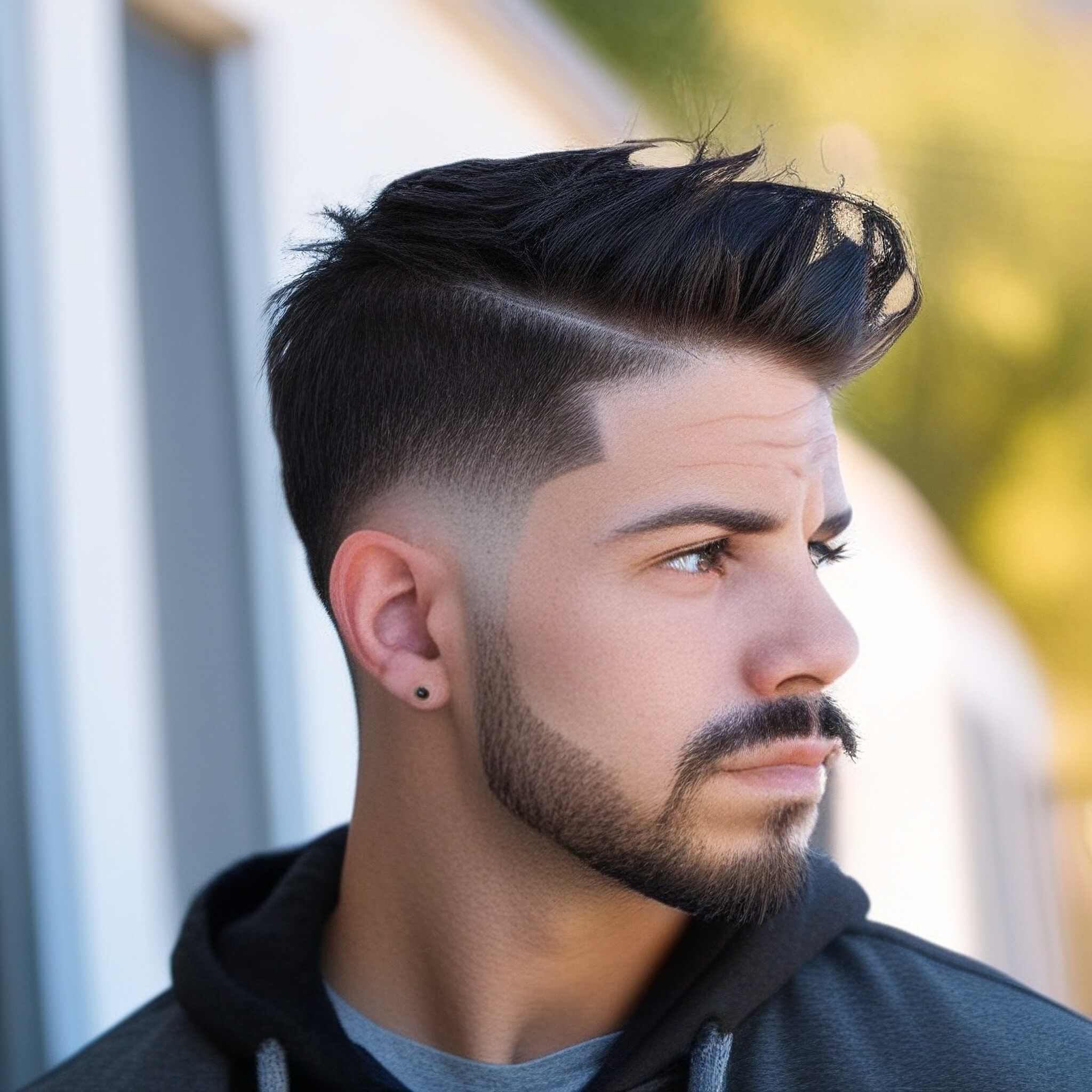 Experience the art of barbering in this meticulously groomed hairstyle.